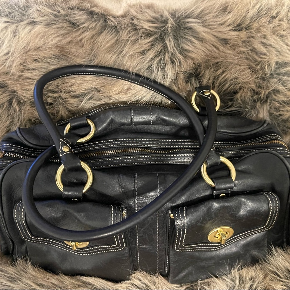 Coach black leather bag - Picture 2 of 8